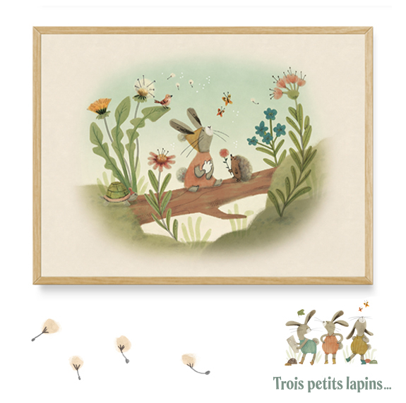 Tirelire lapin - Trois Petits Lapins - Moulin Roty